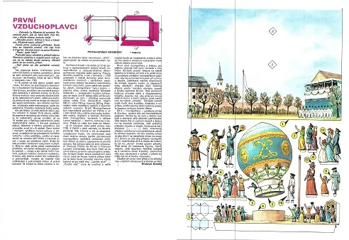 Dioráma - Prvý vzduchoplavci